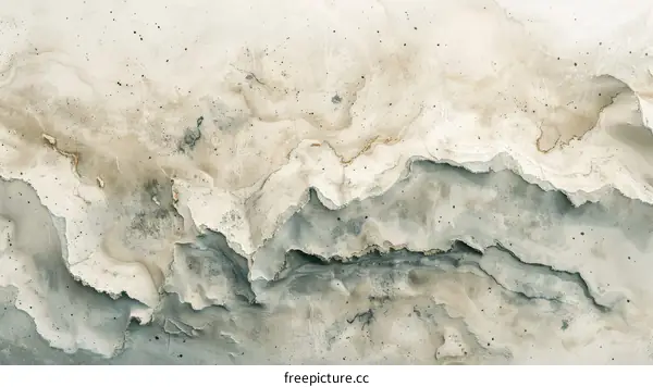 Abstract painting with a rough texture of beige and gray colors