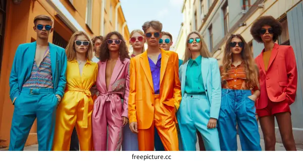 Diverse Friends in Trendy Streetwear