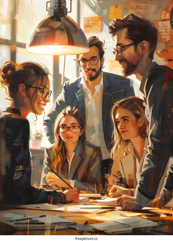 business meeting in the office