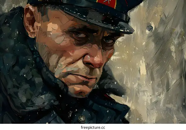 Portrait of a man in a military uniform