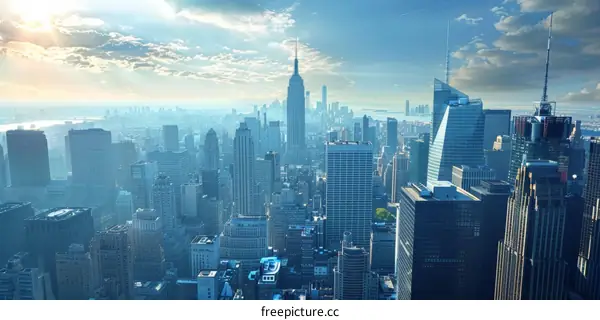 Breathtaking Manhattan Skyline with the Empire State Building