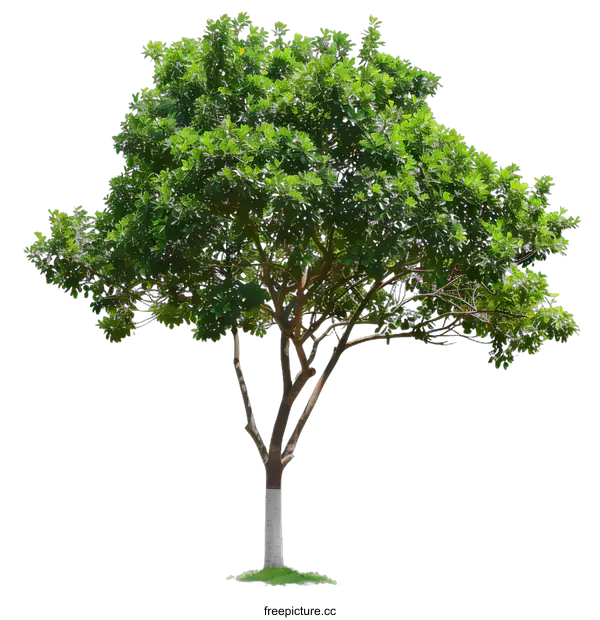 [Transparent Background PNG]Green Tree Isolated On White Background