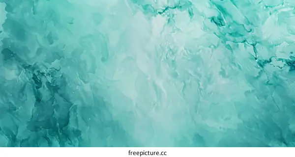 Abstract Watercolor Painting in Blue and Green