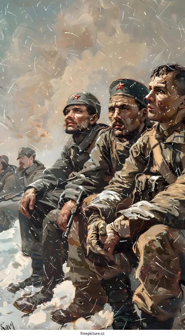 Soviet soldiers during the Battle of Stalingrad, 1942-43