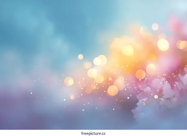 Abstract Soft Focus Bokeh Spring Background