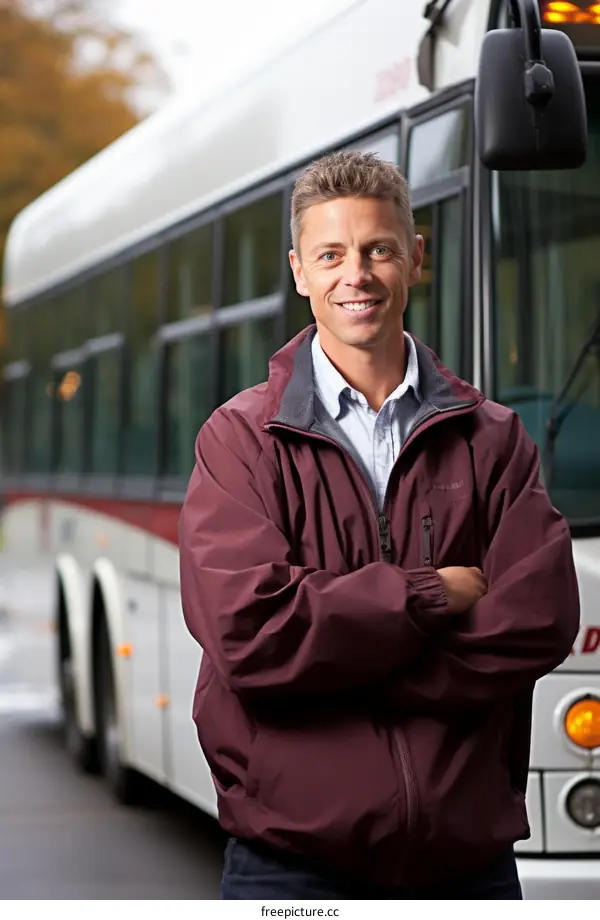 portrait of a bus driver