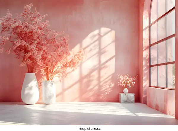 Minimalist Flower Arrangement in a Vase