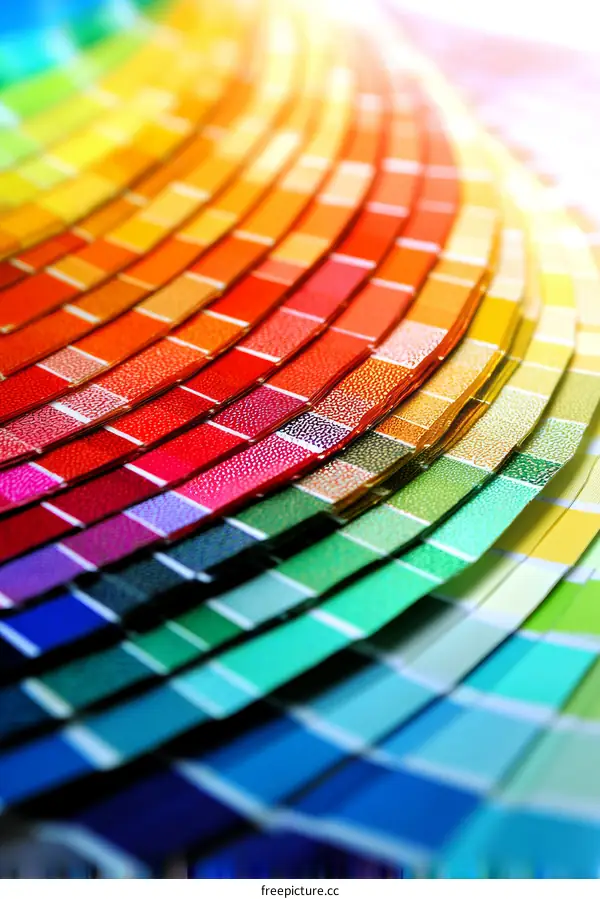 Colorful Pantone Color Chart for Design Inspiration