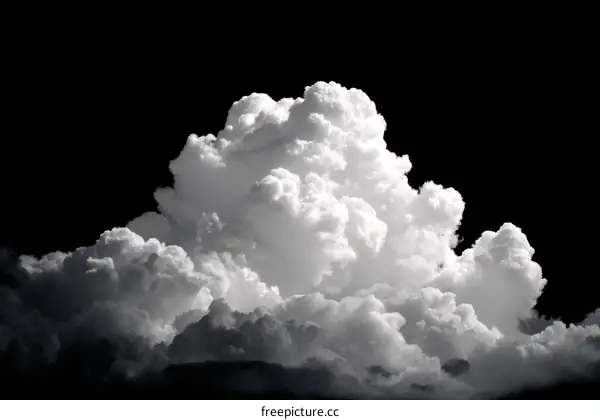 Dramatic Black and White Storm Clouds