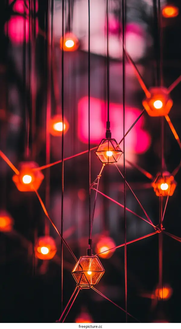 A Stunning Display of Hanging Lights