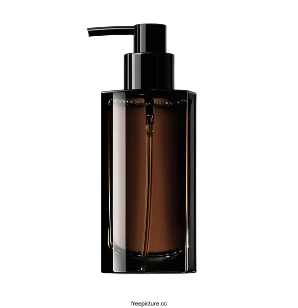 [Transparent Background PNG]Modern Elegant Dark Brown Dispenser Bottle