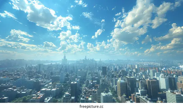 New York City Skyline on a Sunny Day