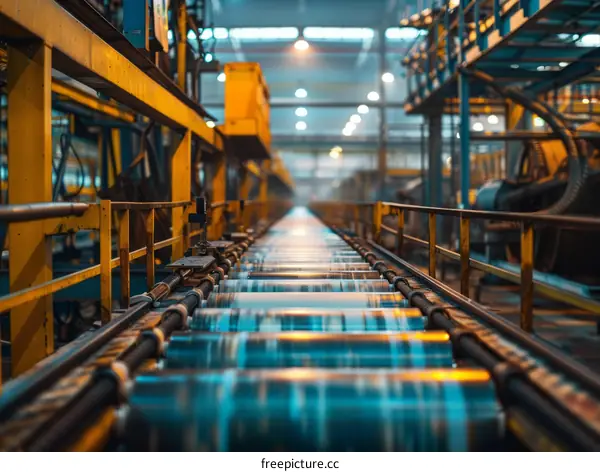 Factory Production Line Conveyor Belt Assembly