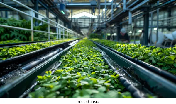Greenhouses are used to grow crops in a controlled environment