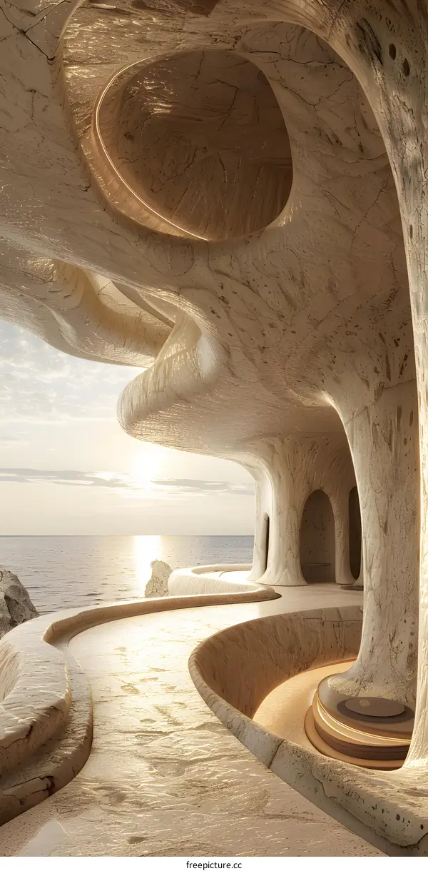 Abstract Cave Architecture Design