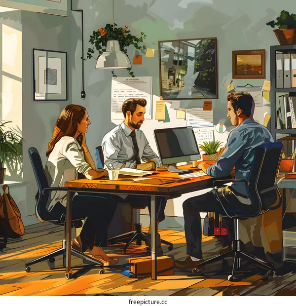 business meeting in the office