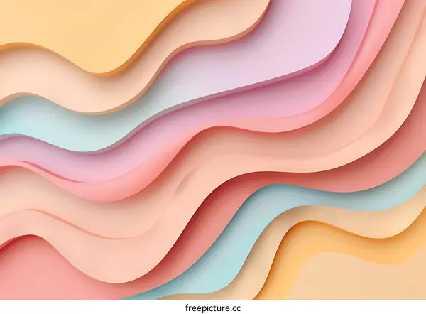 Abstract Background With Colorful Wavy Lines