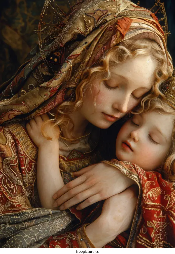 A Tender Embrace: A Religious Artwork