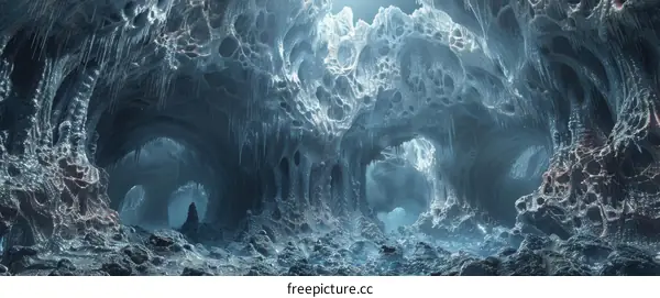 Frozen Alien Cave System