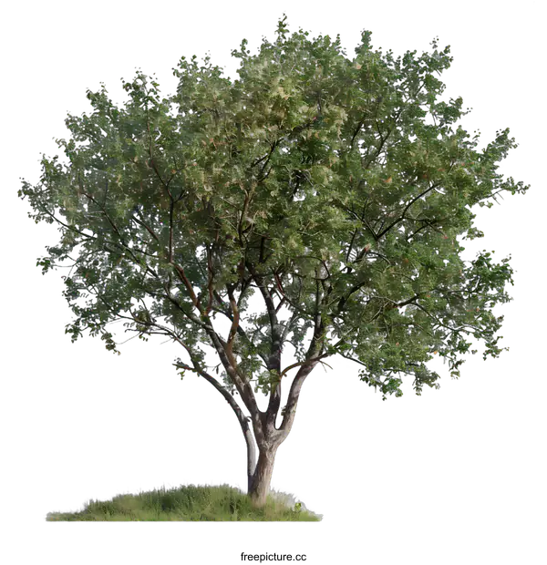 [Transparent Background PNG]Green Tree Isolated On White Background