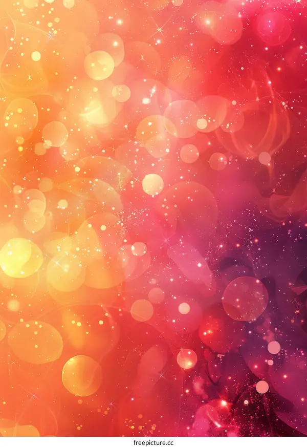 Shimmering Vibrant Galaxy Nebula Background in Pink