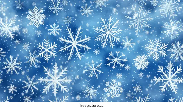 Winter Snowflake Pattern Background Design