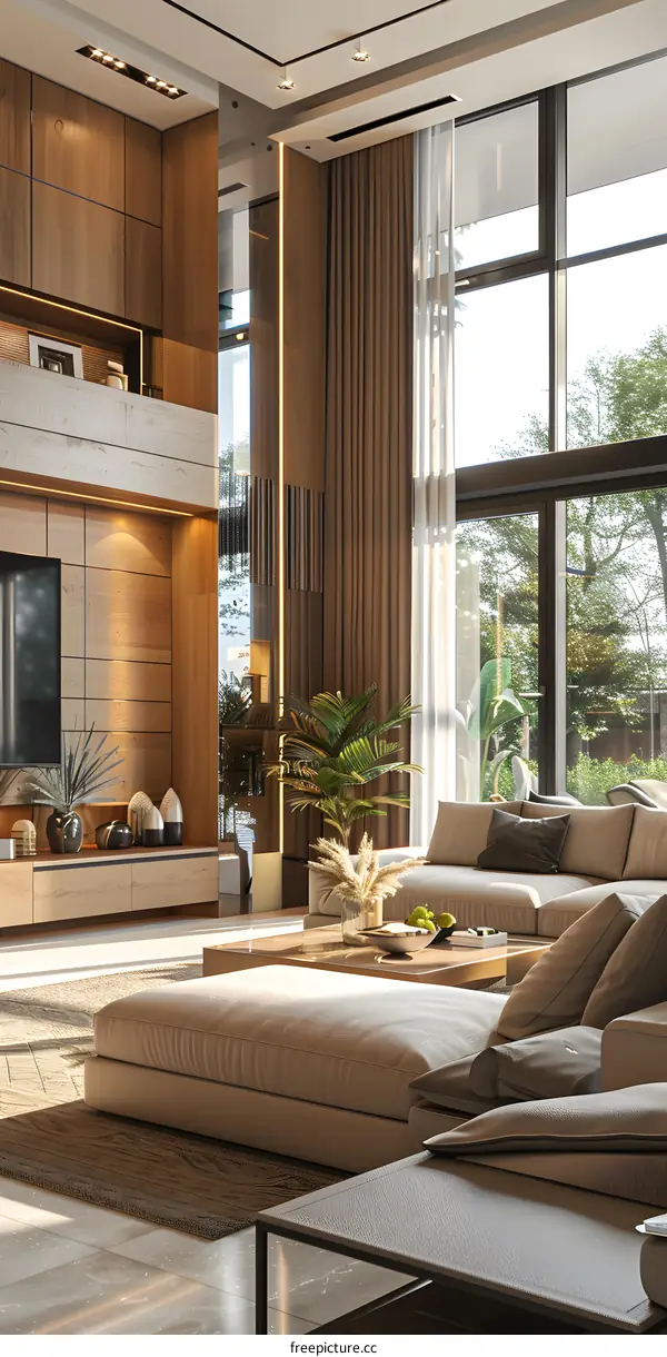 Modern minimalist living room