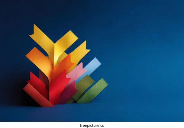 Abstract Colorful Arrows Composition