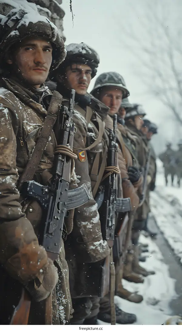 Romanian soldiers during the 1989 revolution