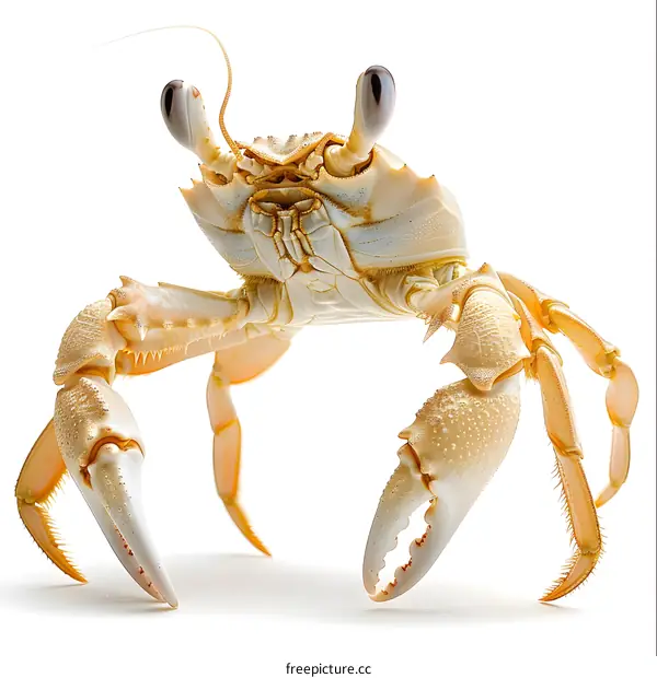 Ghost Crab on White Background
