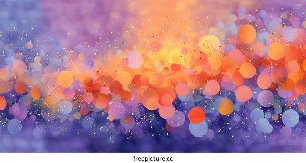 Abstract Colorful Bokeh Background Design