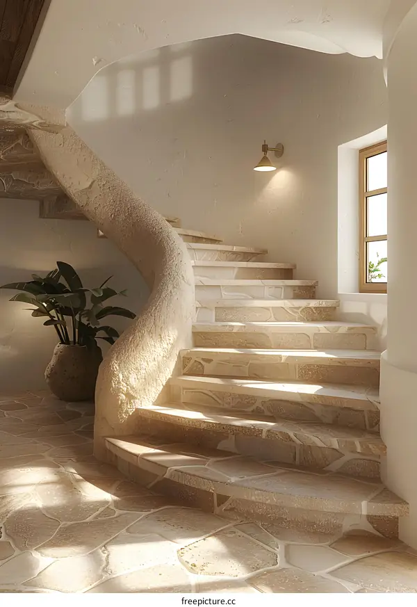 Staircase in a modern house