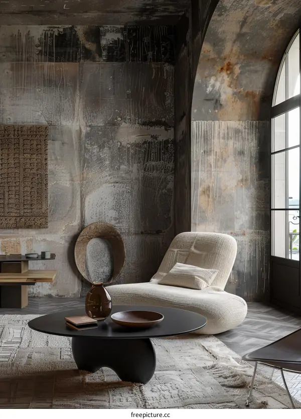 Industrial Style Contemporary Living Room