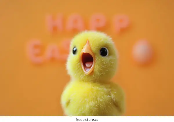 Cute Chick Celebrating Easter