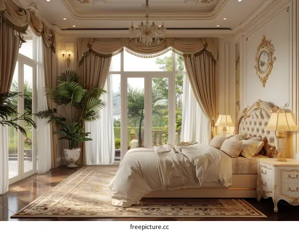 Luxury Bedroom Interior Design Illustration