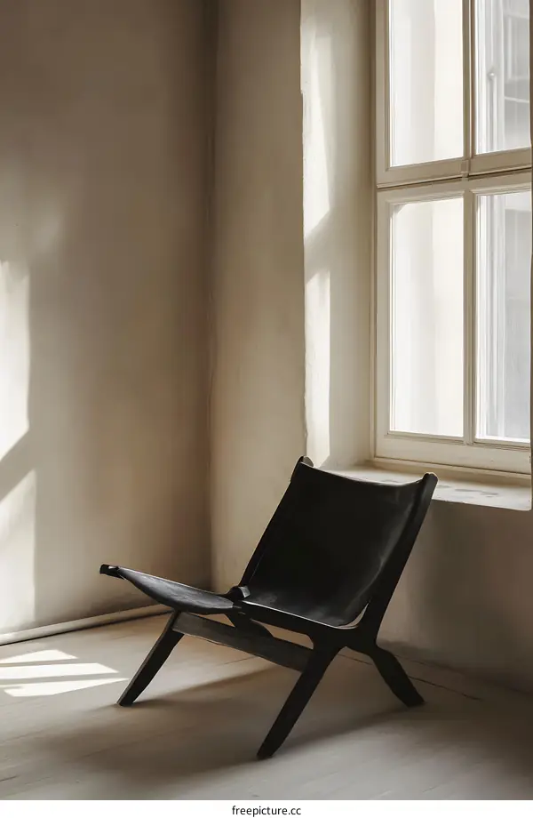 Minimalist Black Leather Chair Interior Design Minimalist  Interior Design