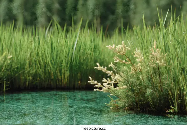 Tranquil Marsh Waterside Landscape