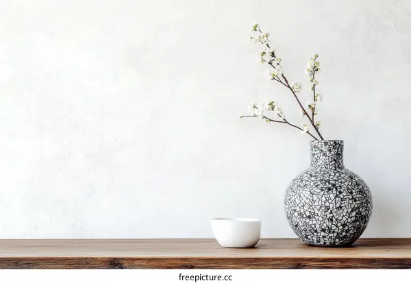 Elegant Spring Blossom Vase Still Life