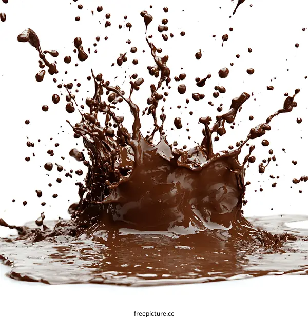 Chocolate Splash Abstract Liquid Art