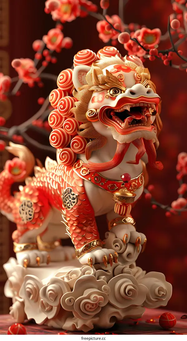 Chinese guardian lion