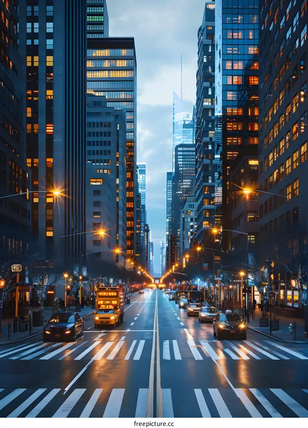 New York City Street at Night