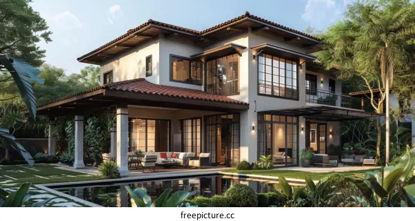Modern Spanish-Style Villa