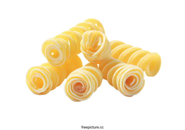 [Transparent Background PNG]Spiral Pasta Food Product Close-up