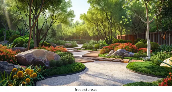 Landscaping with Rocks and Plants: A Residential Design