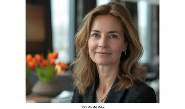 Portrait of a smiling businesswoman