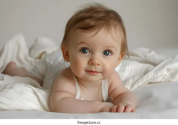 Portrait of a happy baby