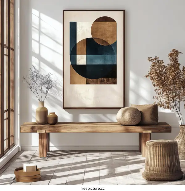Geometric Abstract Art Print Decor
