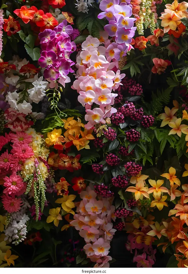 Colorful Floral Arrangement with Various Flowers