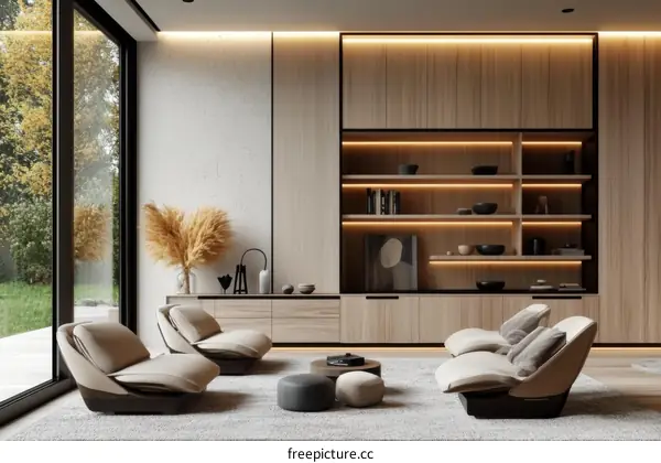 Modern Minimalist Living Room Interior Design