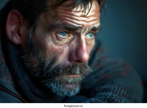 Portrait of a man with a beard